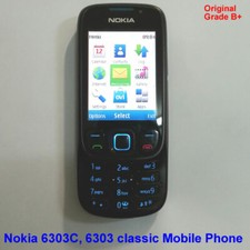 100% Genuine Original Nokia 6303c,6303 classic 3.15MP Unlock Mobile Phone -Black