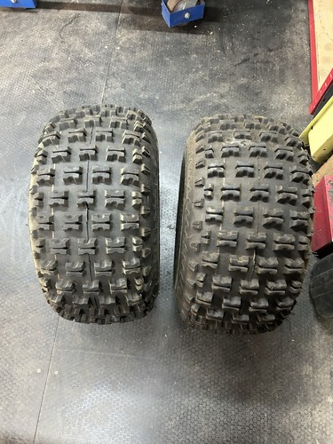 Quad wheels and - tyres., pair.