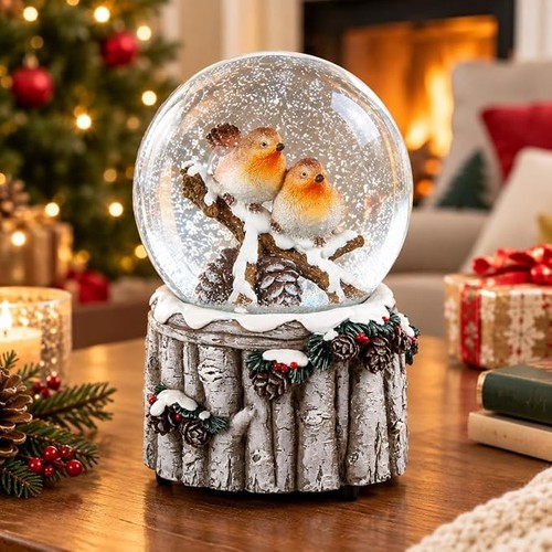 Christmas snow globe musical - snow,