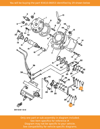 Yamaha circlip 93410 06053 - circlip,, 93410-06053