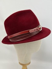 Philip Treacy Red Velour Poppy