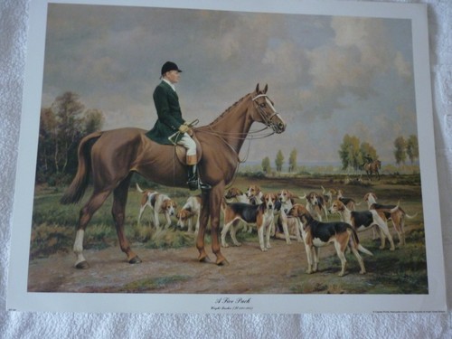 Foxhound pack with huntsman a - with, "a