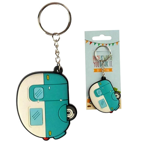Caravan keyring soft - keyring, pvc