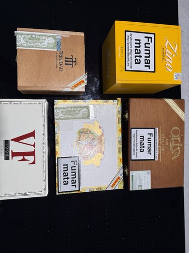 Empty assorted cigar - assorted, boxes