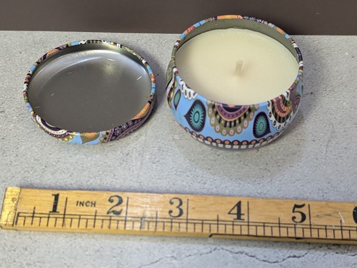 Peppermint scented candle - candle, in