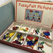 Vintage Fuzzy Felt Pictures