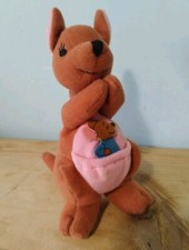 Vintage Kanga & Roo Plush Mattel Disney Winnie Pooh Kangaroo Stuffed Animal 1997