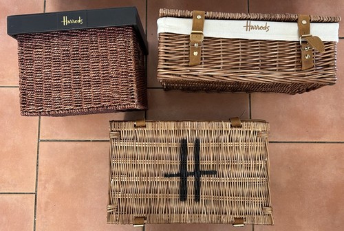 Harrods hamper storage box - or,