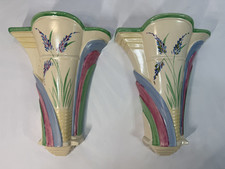 Pair Burleigh Ware Art Deco