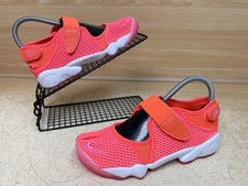 Nike Air Rift BR Breathe Split Toe Trainers Size Uk 4.5 Woman’s Pink Crimson