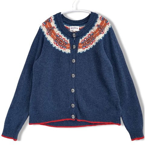 Brora wool fair isle - brora, cardigan