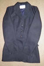 Vintage Ladies Black Calcutt & Sons Ltd. Light Riding Hunt Coat 40" 102 cm Chest