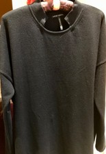 SARAH PACINI ITALIAN DESIGNER BLACK JUMPER ONE SIZE