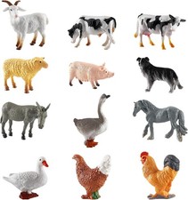 Mini Farm Animal Figures Toys