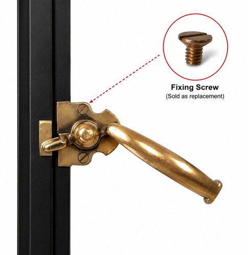 Crittall window handle - handle, fixing