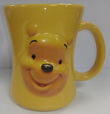 Disney Store 3D Effect Winnie the Pooh 'Huggably Pooh" Yellow Mug 