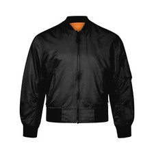 Flight Jacket MA1 Skinhead Bomber Lightweight Air Force Army Combat Military Top