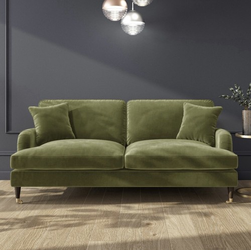 Velvet sofa three - velvet, seater