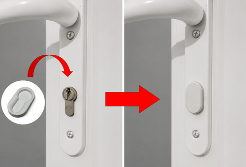Keyhole lock cover - lock,