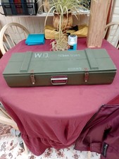 Army Box Ammo Military Storage with Metal Clip Lock and Hinged Lid