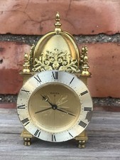 SWIZA Vintage Swiss 8- Day Brass Clock with Alarm. ( Working Order )