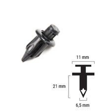 10 PLASTIC RIVETS 21 X 11 FOR