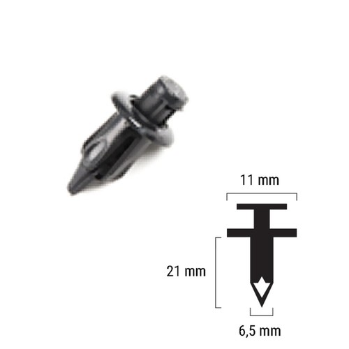 Plastic rivets 11 for - plastic,
