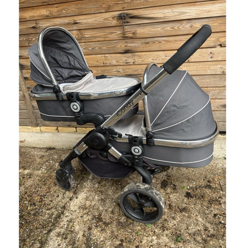 Icandy grey double pram system - double,