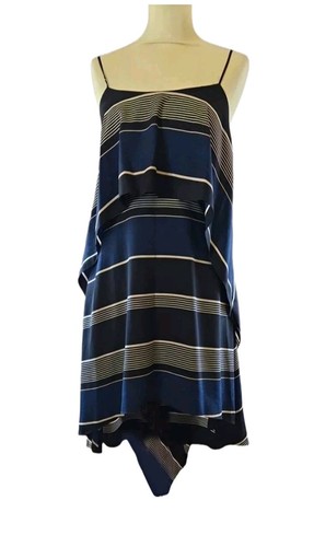 Halston heritage navy striped - heritage,