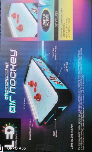 Led electronic air hockey - led,