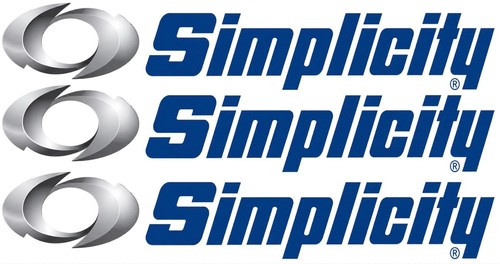 Simplicity lawn mower - mower, stickers
