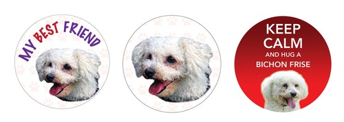 Bichon frise dog - 2, vinyl