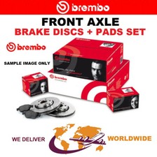 BREMBO Front Axle BRAKE DISCS + PADS SET for TOYOTA AVENSIS Estate 1.6 2009-on