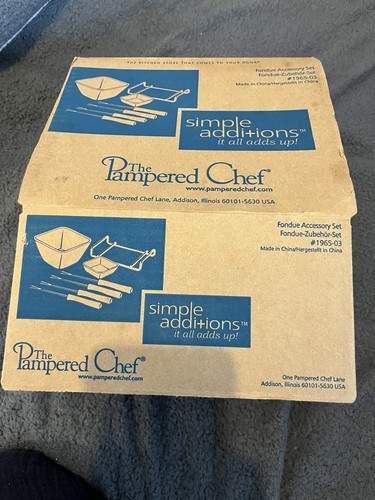 Pampered chef fondu - fondu, new