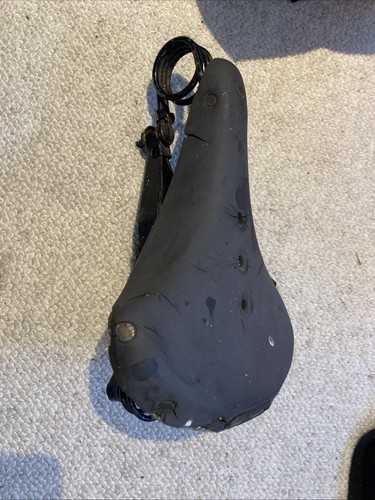 Antique bicycle saddle dunlop - saddle,
