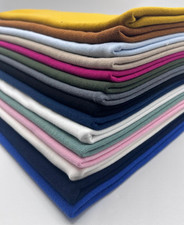 Jersey Cuffing Ribbing Fabric 270 GSM Cotton Knit 70cm Wide Tubular