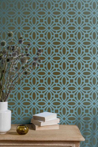 Moroccan large wall stencil - wall,