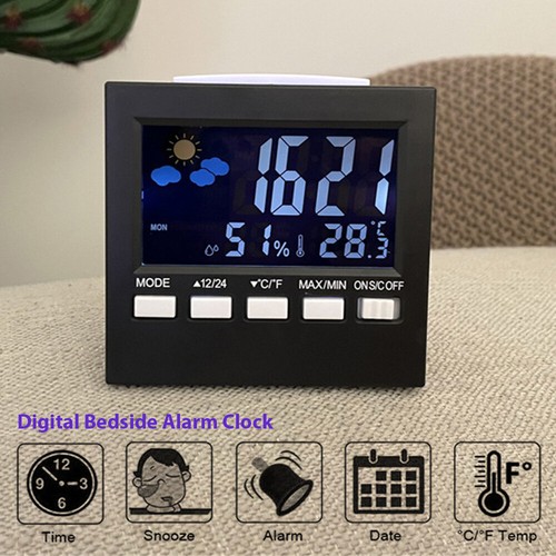 Bedside digital clock led - digital,
