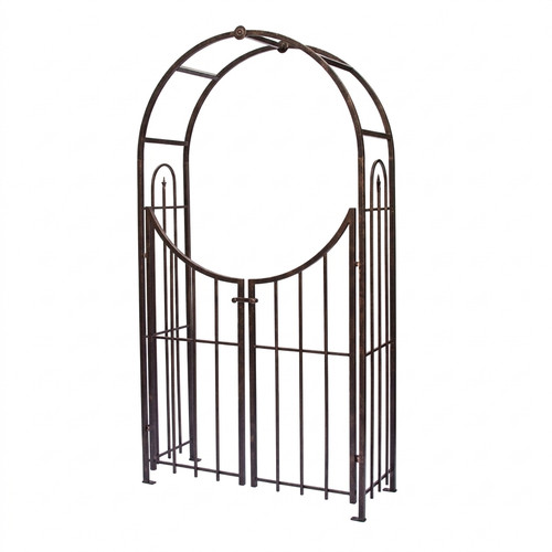 Black metal garden arch - arch, with