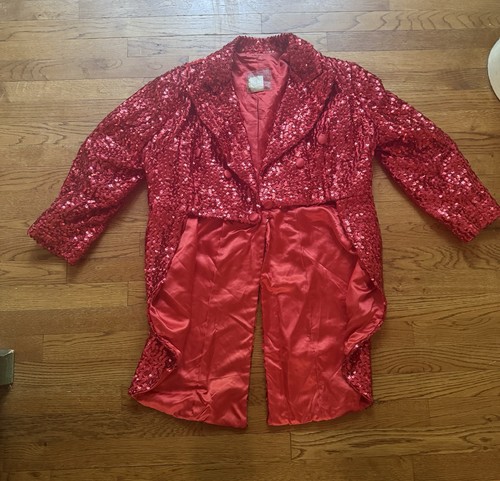 Red sequin tailcoat - tailcoat, rubie’s