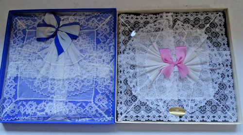 Vintage handkerchiefs boxed - vintage,