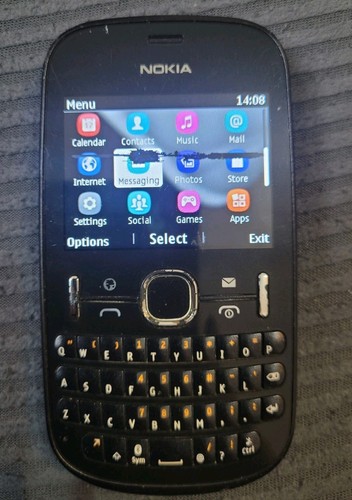 Nokia asha 201 black - -, with