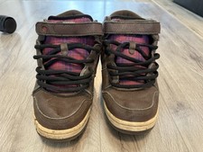 Ipath Grasshopper Size 11 Brown/White/Plaid Worn Trashed Skate Shoes Scally