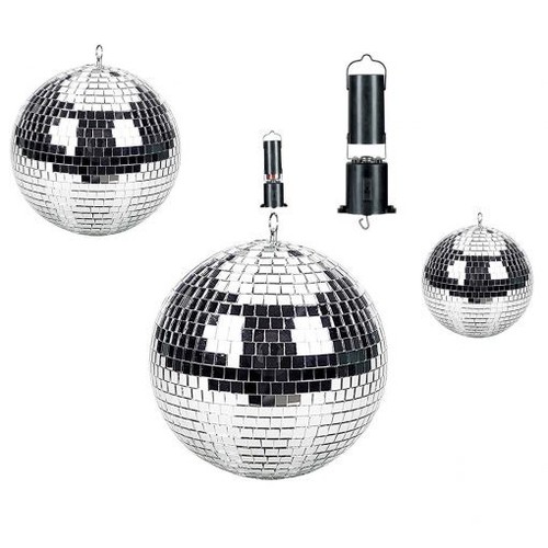 Disco mirror ball - disco, silver