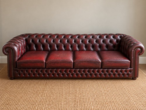 Vintage oxblood red - red, leather