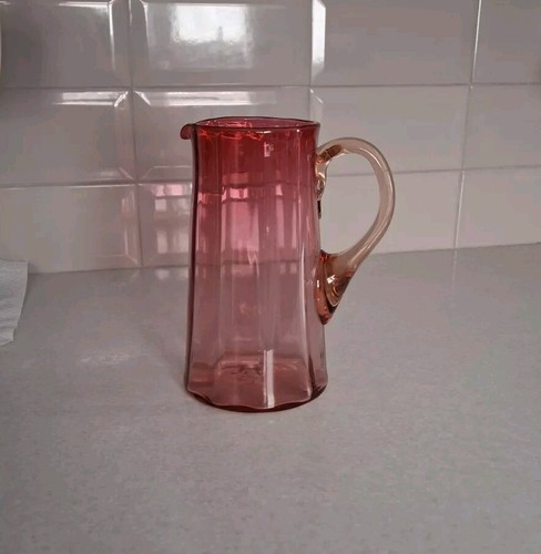 Vintage cranberry glass - cranberry, jug