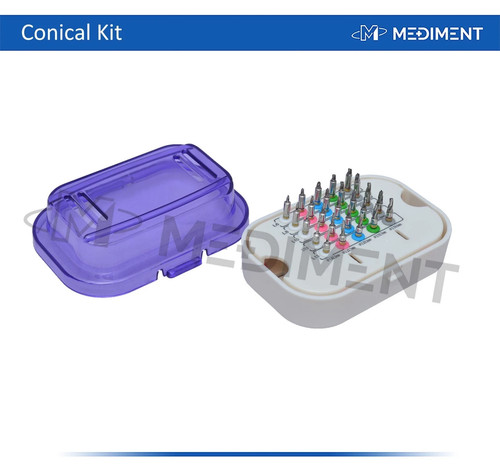Dental conical drill kit - drill,