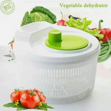Salad Spinner Plastic Vegetable Large Veg Leaf Colander Dryer Drainer Bowl.