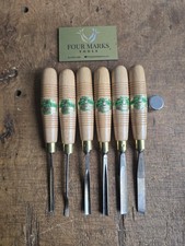 6 x Henry Taylor Carving Chisels Made in England Woodworking Carpenter Carver