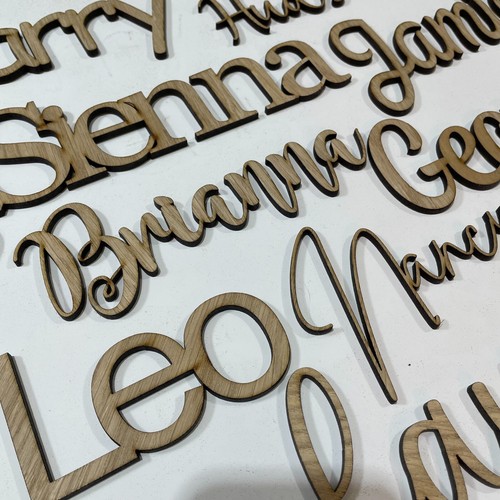 Personalised oak veneer wooden